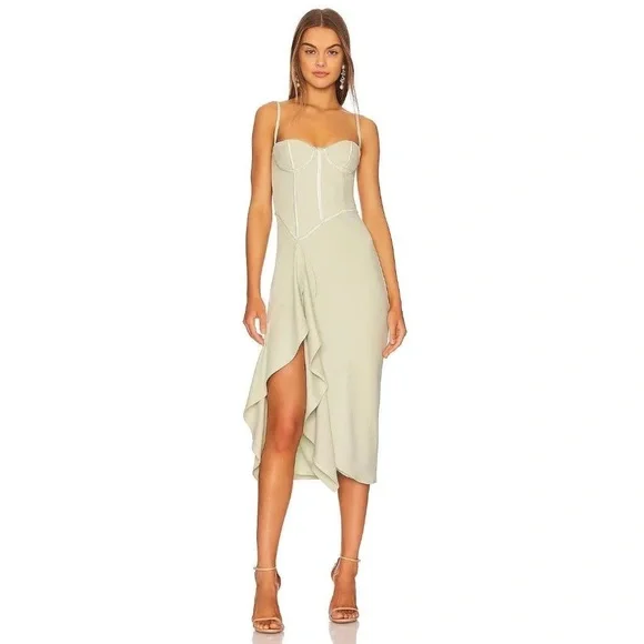 Katie May | Dresses | Nwt Katie May Doutzen Sage Green Midi Dress | Poshmark